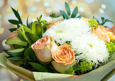 Close-up of rose bouquet