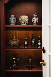 Close-up of objects on table