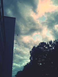 Low angle view of cloudy sky