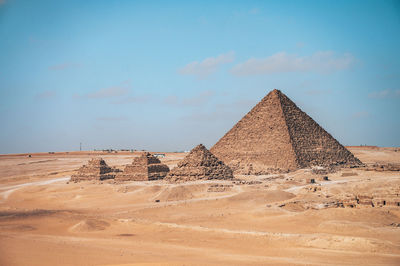 Scenic view of desert against sky