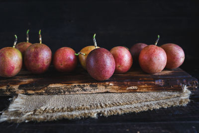 Close-up of red apple