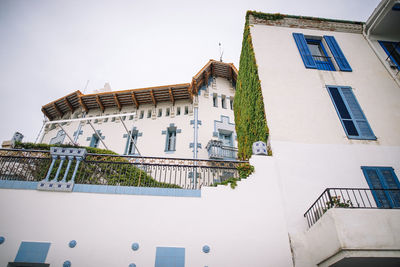Low angle view of building against sky
