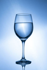 Close-up of glass against white background