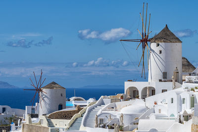 Windmill in oia santorini