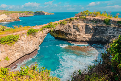 Scenic view of sea against sky