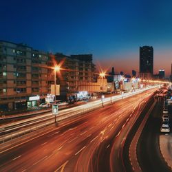 City street at night