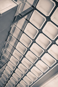 Low angle view of skylight