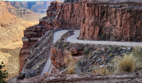 Scenic view of rock formations