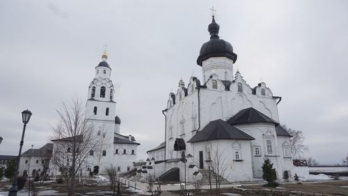 Low angle view of orthodox church against sky