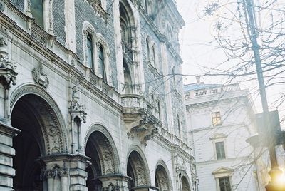 Low angle view of historic building