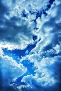 Low angle view of clouds in sky
