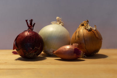 Close-up of fruits on table