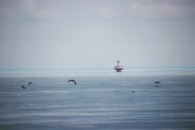 Scenic view of sea against sky