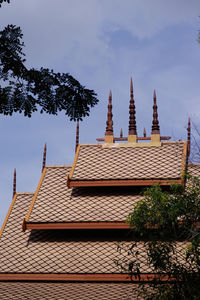 Low angle view of building against sky