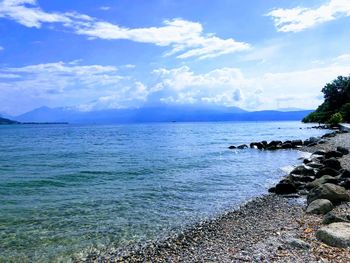 Scenic view of sea against sky