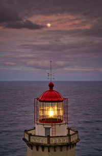 Lighthouse with moon farol do arnel