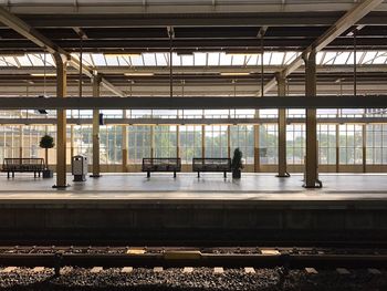 People at railroad station platform