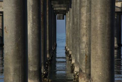 View of pier over sea