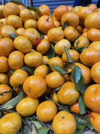 Full frame shot of fruits for sale at market