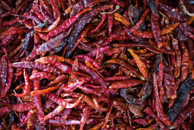 Full frame shot of red chili