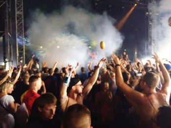 Group of people in nightclub