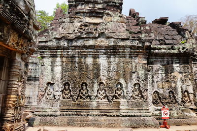 Low angle view of a temple