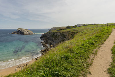 Scenic view of sea against sky