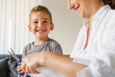 Portrait of smiling boy