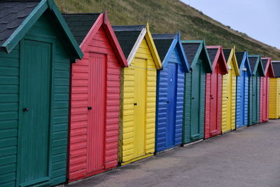 Rainbow beach huts