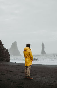 Man standing at beach