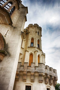 Low angle view of historical building against sky