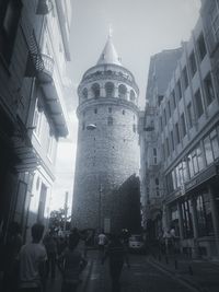 Low angle view of building against sky