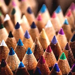 Full frame shot of colorful pencils