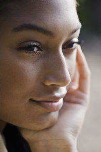 Portrait of young woman