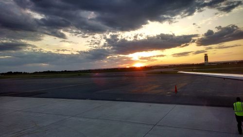 Scenic view of sunset against sky