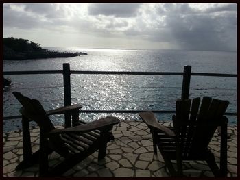 Scenic view of sea against sky