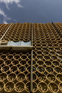 Low angle view of built structure against sky