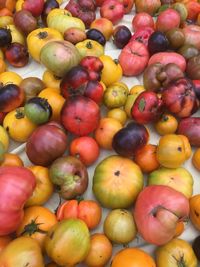 Full frame shot of apples