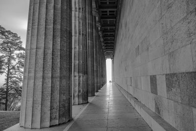 Empty corridor of building