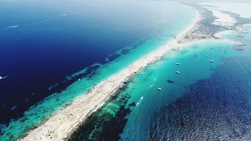 Aerial view of beach