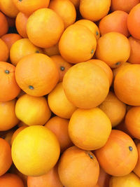 Full frame shot of oranges