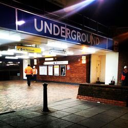 People at subway station