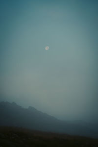 Scenic view of moon at night