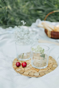 Close-up of fruits on table