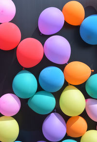 Full frame shot of multi colored balloons
