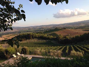 Scenic view of landscape against sky