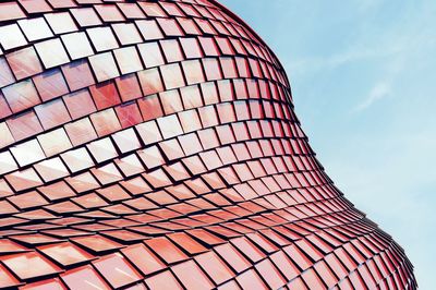 Low angle view of modern building against sky