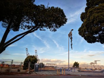 Traditional windmill against sky