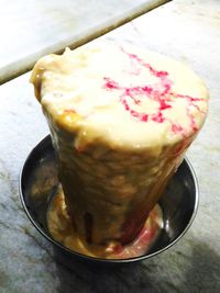 Close-up of ice cream