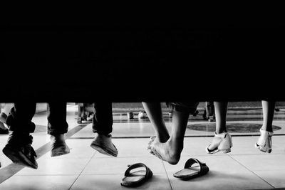 Woman standing on floor